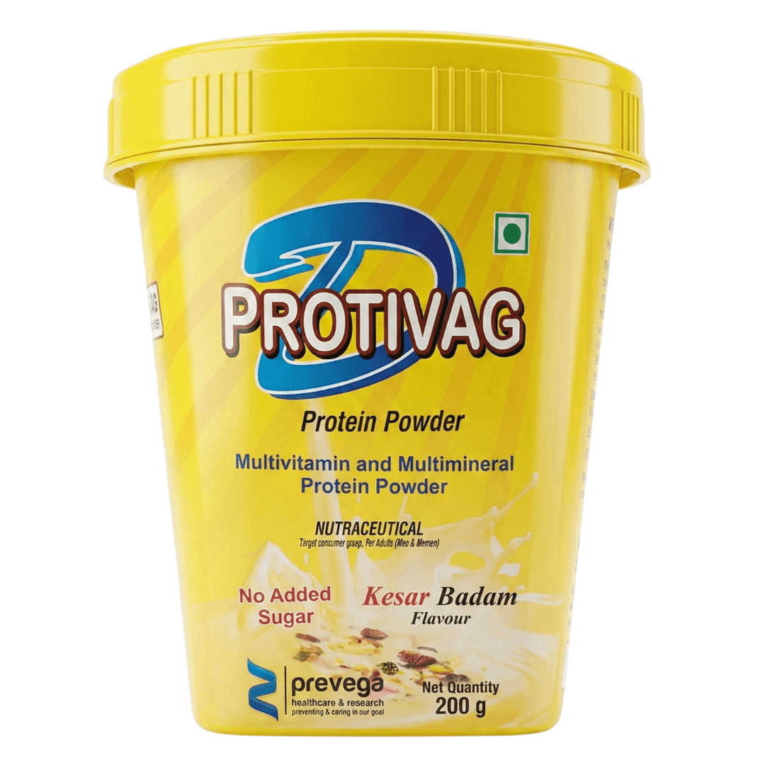 Protivag Kesar Badam Flavour Protein Powder SF 200gm
